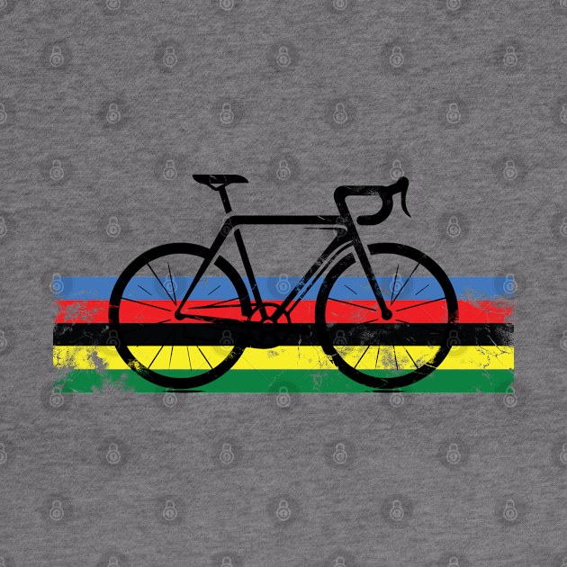 Road Bike Cycling Lover World Champion Bike Stripes by Selknen 🔥